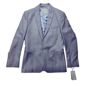 NWT Surface To Air Navy One Button Shawl Jacket Sports Coat